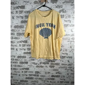 Aerie | women yellow “shell yeah” short sleeve shirt oversized thumbnail 6