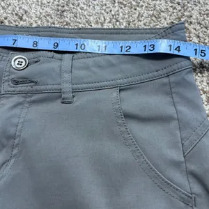 Prana Womens Size 4 Gray Convertible Hiking Pants‎ Roll Up Snap Outdoor Travel thumbnail 9