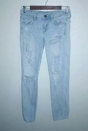 American Eagle 2 28x29 Skinny Stretch Distressed Jeans thumbnail 1