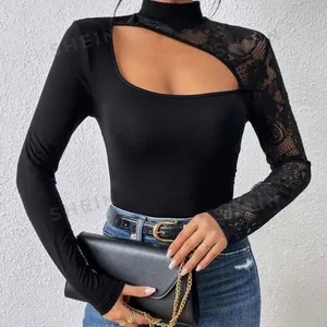 SheIn Lace Long Sleeve Top thumbnail 2