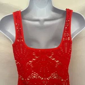 Intimately Free People Crochet Coverup Dress Sz M/L Festival Boho Resort Y2K thumbnail 9