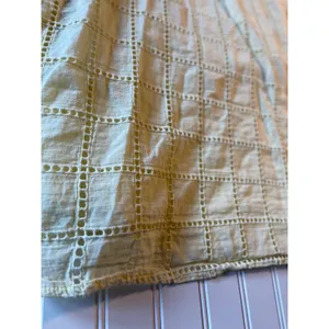 Petal & Pup Aliyah Cotton Eyelet Maxi Dress Butter Yellow Grid Plaid XL thumbnail 3