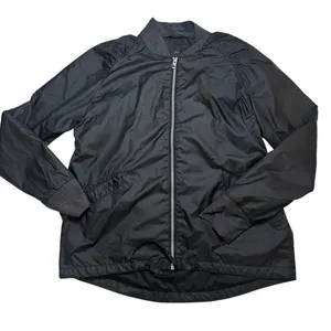 prAna Center Jacket Gorpcore Utility Bomber Lightweight DWR Tech Black Small thumbnail 1