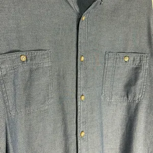 Men’s XLT blue button long sleeve western preppy shirt thumbnail 5