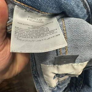 Old Navy artsy 4 farmer lightwash classic denim overalls thumbnail 3