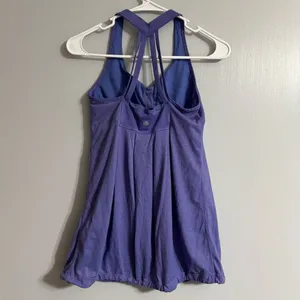 Lululemon Purple Racerback Activewear Tank Top‎ Size 6 thumbnail 2