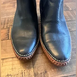 VAQUERO Western Calf Boots‎ Black Size 10.5 thumbnail 3