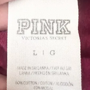 VS PINK Maroon “Better Sore Than Sorry” Workout Racerback Tank Top Size Large thumbnail 6