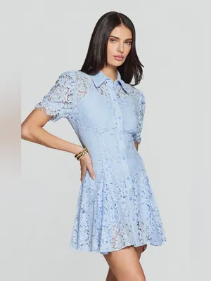 Generation Love Light Blue Swanetta Lace Dress‎ thumbnail 5