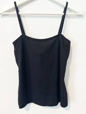 Sen Odair Tank Top Size Medium Black Square Neck Stretch‎ Downtown Girl Capsule thumbnail 2
