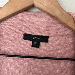 J. Crew Ella Long Cotton Wool Blend Cardigan Sweater Pink Blush Size XL thumbnail 5
