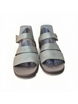 DR. SCHOLL'S Sustainable Comfort Beige Strappy Sandals Womens 7 M Metallic thumbnail 2