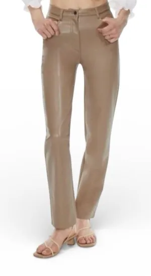 Wilfred The Melina Pant Shitake Vegan Leather Pants Size 4 thumbnail 1