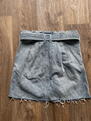 Free people denim tie skirt thumbnail 6