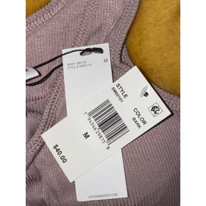 Steve Madden Ribbed Bralette Lounge Activewear Top,‎ Bark, Size M, NWT thumbnail 4