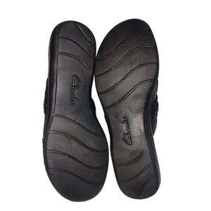 Clarks Collection Black Leather Clog Mules Size 7.5 Comfort Boho Slip On Shoes thumbnail 6
