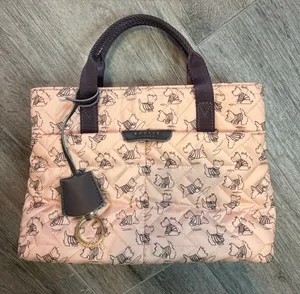 Radley London Designer Purse, Handbag, Pink Signature Dog Quilted Pattern thumbnail 1