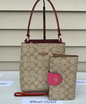 Coach Bucket Signature Small Town Bucket Bag  & Wallet bundle thumbnail 2