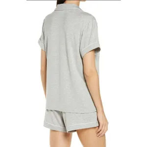 💕NORDSTROM💕 Moonlight Eco Short Pajamas ~ Grey Heather Large L NWT thumbnail 3