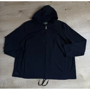 EUC LRL Lauren ralph Lauren active black athletic cotton stretch jacket size 3X thumbnail 1