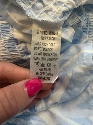 Ocean Drive NWT Light Blue Floral Twist-Front Spaghetti Strap Dress thumbnail 4