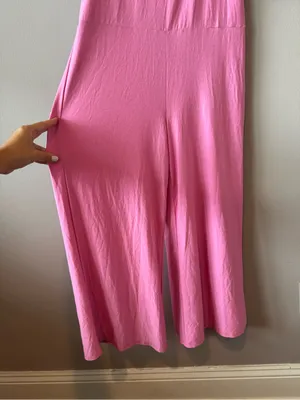 Beyond Yoga NWT Featherweight Hang Loose Racerback Jumpsuit in Pink Size XS thumbnail 4