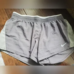 Nike gray Athletic shorts size Medium women's , running shorts dri fit thumbnail 1