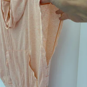 Prana Peach Heather Cowl Neck Hoodie Pullover Athleisure Yoga Top size S thumbnail 7