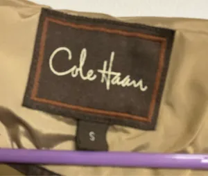 Cole Haan Women's Tan Beige Iridescent Lightweight Trench Rain Coat thumbnail 2