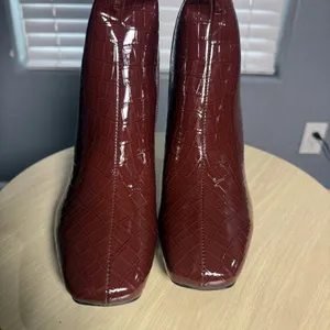 Princess Polly Alexx Knee High Boots, Burgundy, US 9 thumbnail 4