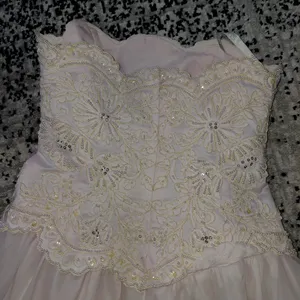 PC Mary’s Blush Princess Beaded Corset Gown Strapless Boned Bodice Prom/Wedding thumbnail 14