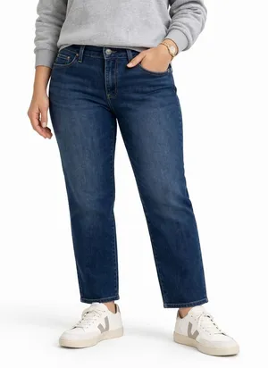 Levi's Signature Totally Shaping Straight Jeans W33 L28 Dark Wash Stretch Denim‎ thumbnail 1