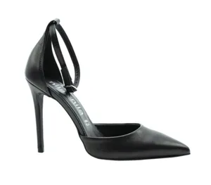 Nila & Nila Black Women's Heels Pointed Toe Ankle Strap Stiletto Heel Pumps thumbnail 2