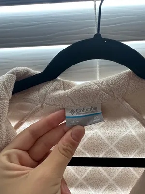 Columbia Cream Diamond-Pattern Quarter-Zip Hoodie thumbnail 2