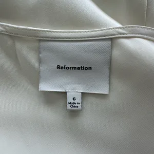 Reformation Ariel Silk Mini Slip Dress 6 Satin Draped Minimalist Silhouette thumbnail 5