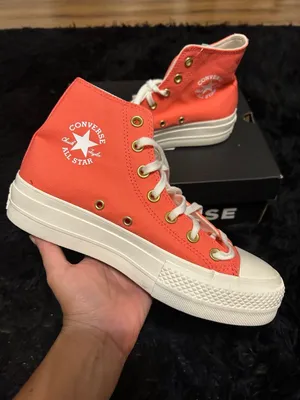 CONVERSE Chuck Taylor All Star Lift Platform High 'Watermelon Slushy' shoes sz 7 thumbnail 8
