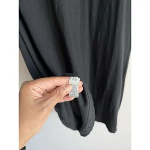 Aerie Women's XL Black Casual‎ T-Shirt Dress Ruched Waist Short Sleeve Casual thumbnail 9