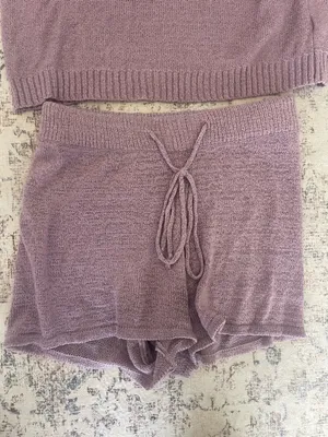 Purple Knit Lounge Set thumbnail 2