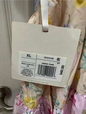 LOVESHACKFANCY x TARGET Jeanne Mixed Floral Mini Dress XL thumbnail 6
