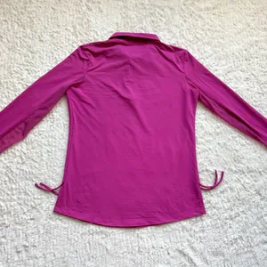 IBKUL 1/4 Zip Adjustable Length Long Sleeve Polo M UPF 50 Tennis Pickleball Golf thumbnail 7