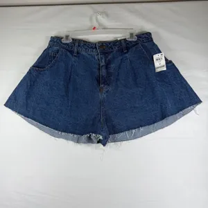 And Now This Womens Skirty Short Ultra‎ Highrise Fit Flare Denim Blue size 12/31 thumbnail 2
