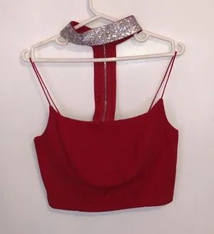 ENTRY Red Two Piece Rhinestone Set Size Small thumbnail 2