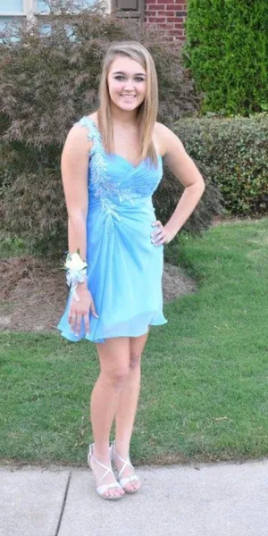 La Femme Blue Formal Dress thumbnail 1