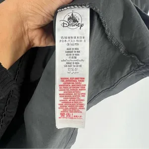 Disney Mickey Mouse Dark Charcoal Gray Minimalistic Cuffed ‎ Short Sleeve Tee thumbnail 8