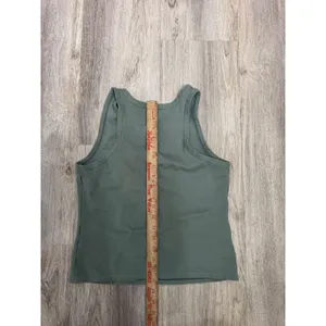 AND NOW THIS Women's Sage‎ Green Racerback Tank Top Size L thumbnail 5