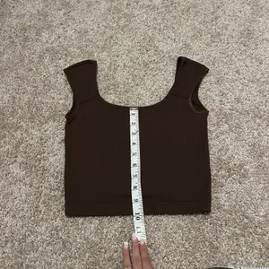 Garage Portia Square Neckline Tee Brown Womens Size XS thumbnail 5