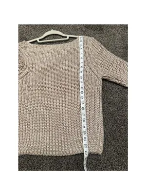 Brave Soul Chunky Knit Sweater Beige Women's Small thumbnail 8
