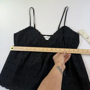 Black Eyelet Babydoll Cami Top – Lightweight and stylish Size M thumbnail 6