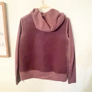 ALO YOGA Size XS Purple‎ Aloluxe Velour Hoodie Hooded Sweatshirt Pullover thumbnail 4