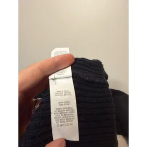 Aerie Black Waffle Knit 100% Cotton Slouchy Sweater 1/4 Button Size M thumbnail 5